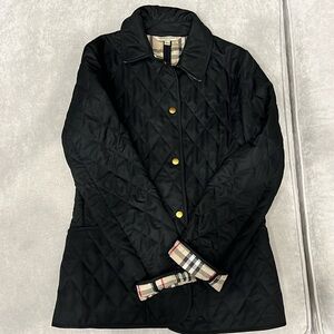 Burberry London button up quilted jacket